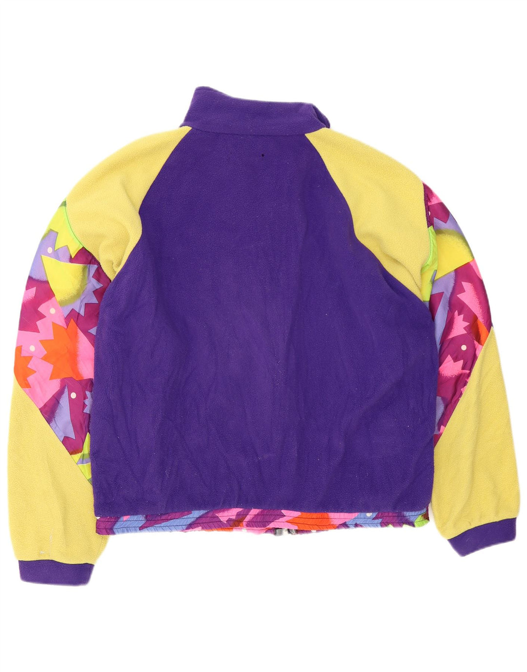 Vintage Herren Fleecejacke UK 42 XL Lila Colourblock Polyester