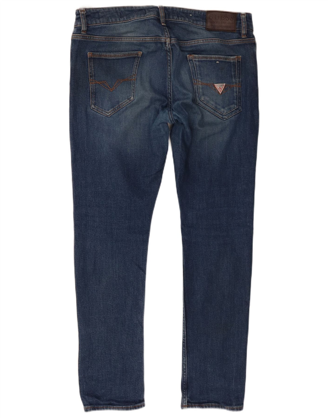 Guess Herren Skinny Jeans W34 L30 Blaue Baumwolle