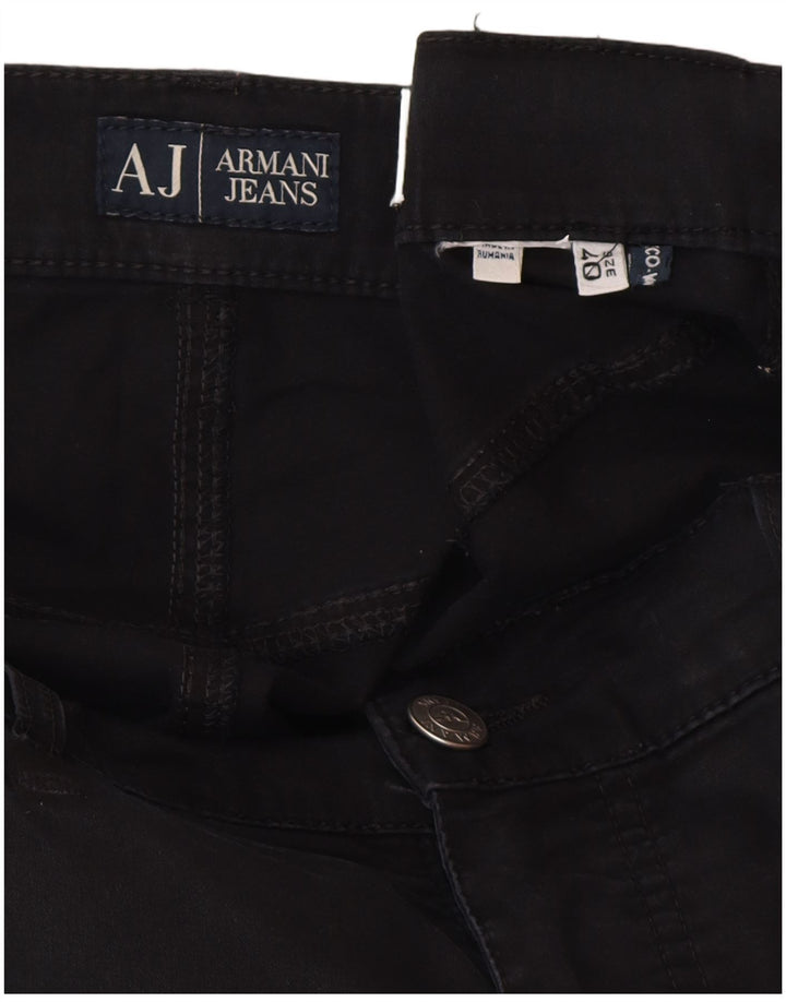 Armani Herren Slim Freizeithose W40 L30 Schwarz