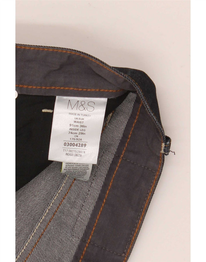 Marks & Spencer Herren Autograph Slim Jeans W36 L29 Marineblau Baumwolle