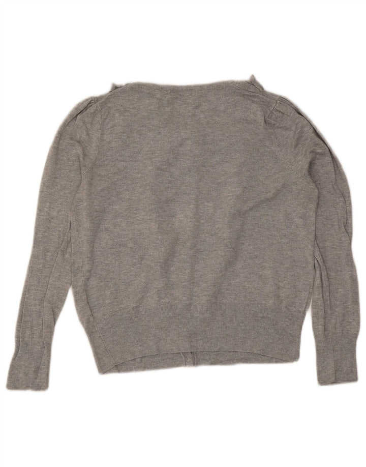 Marks & Spencer Damen-Cardigan-Pullover UK 10 Small Grau meliert
