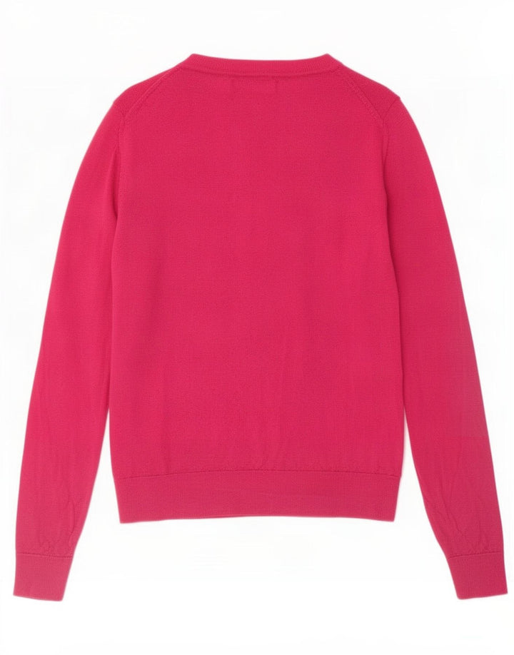 Marks & Spencer Damen-Cardigan-Pullover UK 12 Mittelrosa Wolle