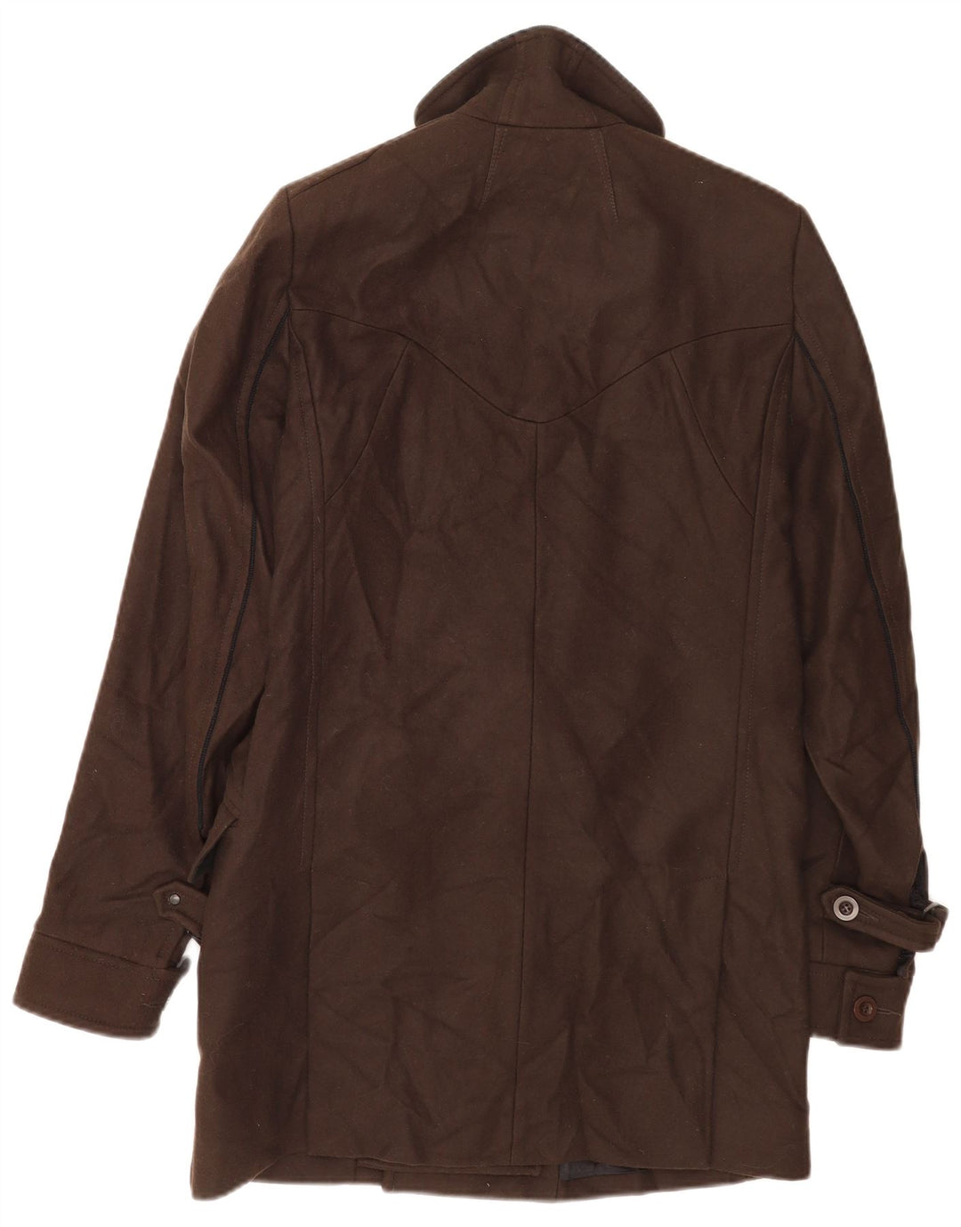 Reiss Herrenmantel UK 38 Mittelbraune Wolle