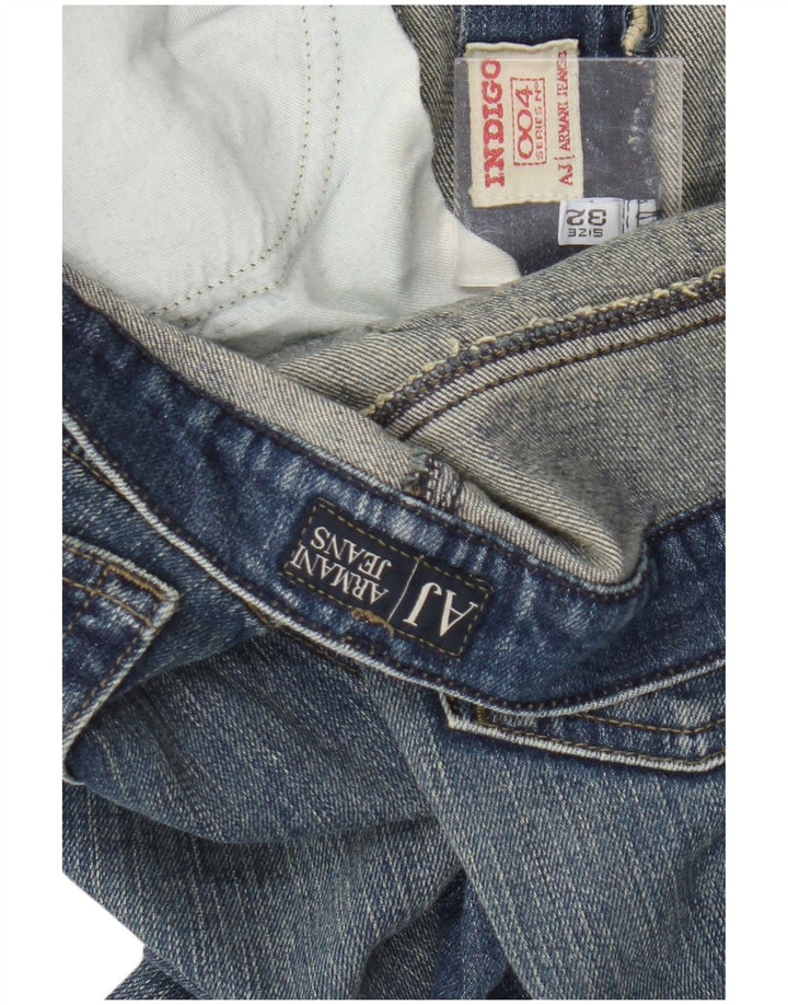 Armani Damen Indigo Bootcut Jeans W32 L30 Blau