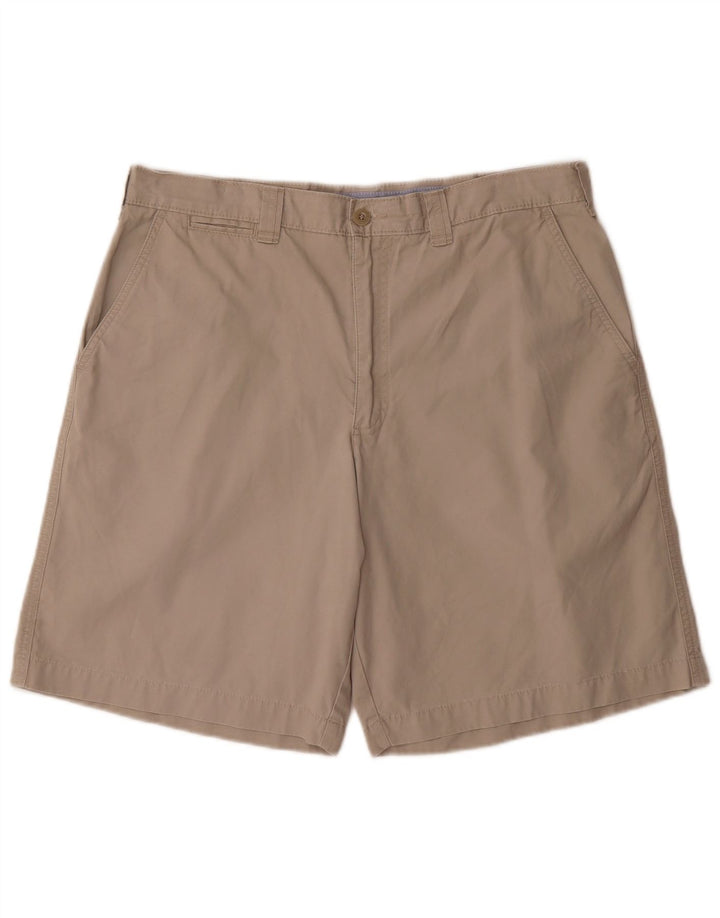 Marks & Spencer Herren Blue Harbor Chino Shorts W36 Large Beige Baumwolle