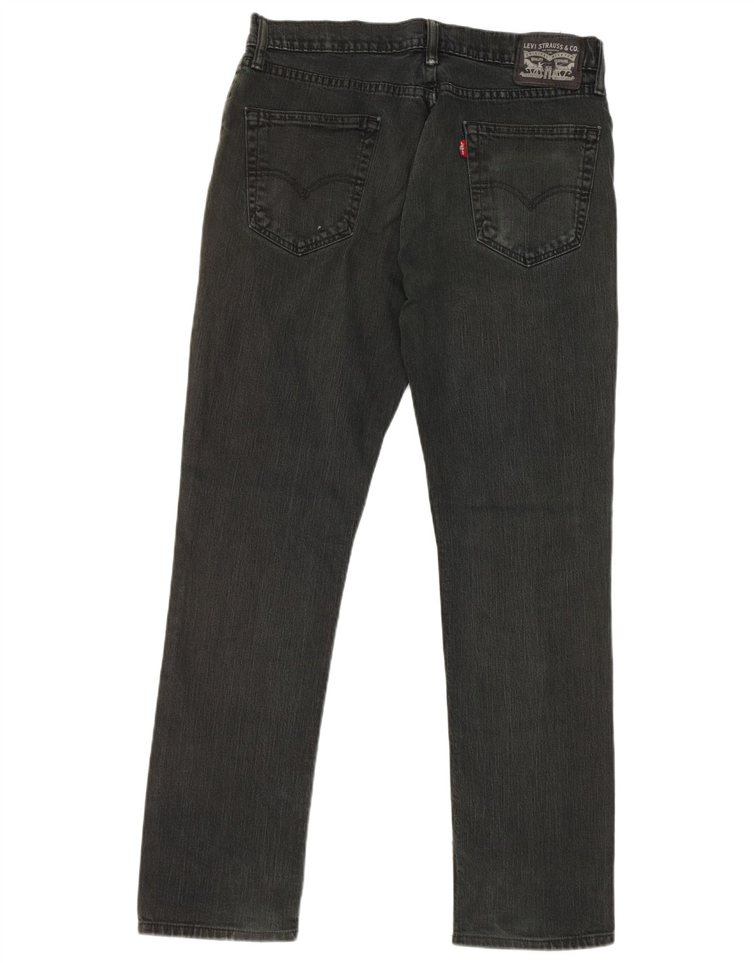 Levi's Herren Straight Jeans W34 L32 Schwarze Baumwolle