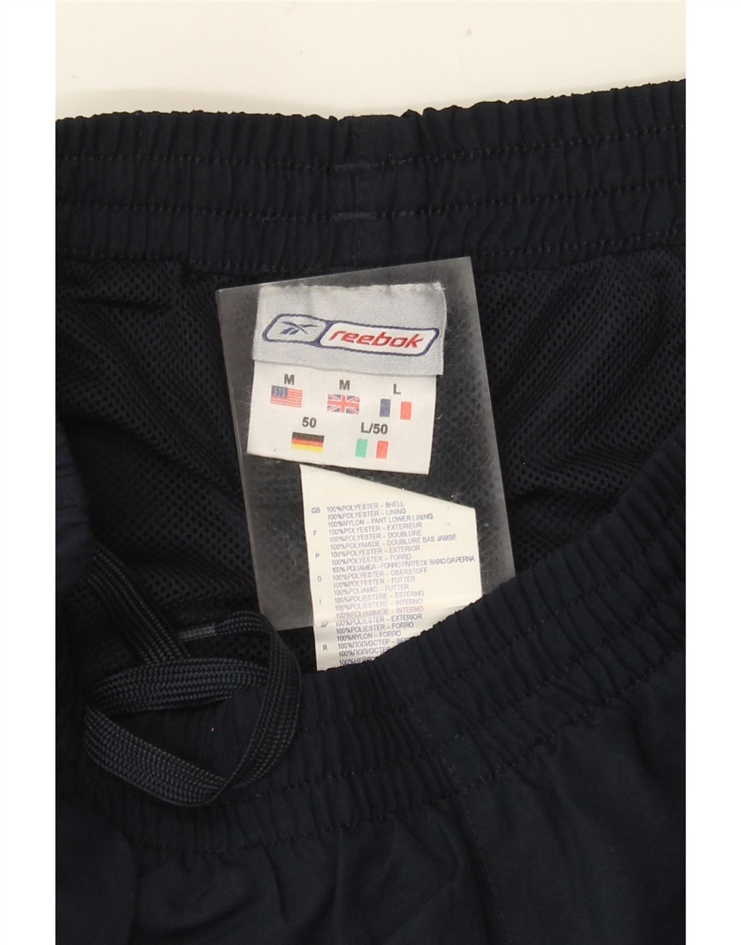 Reebok Herren-Trainingshose, Jogginghose, Mittelblau, Polyester