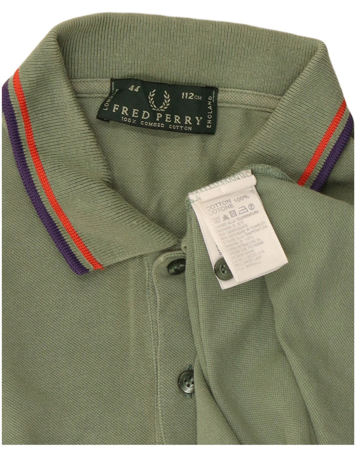 FRED PERRY Herren-Poloshirt aus mittelgrüner Baumwolle