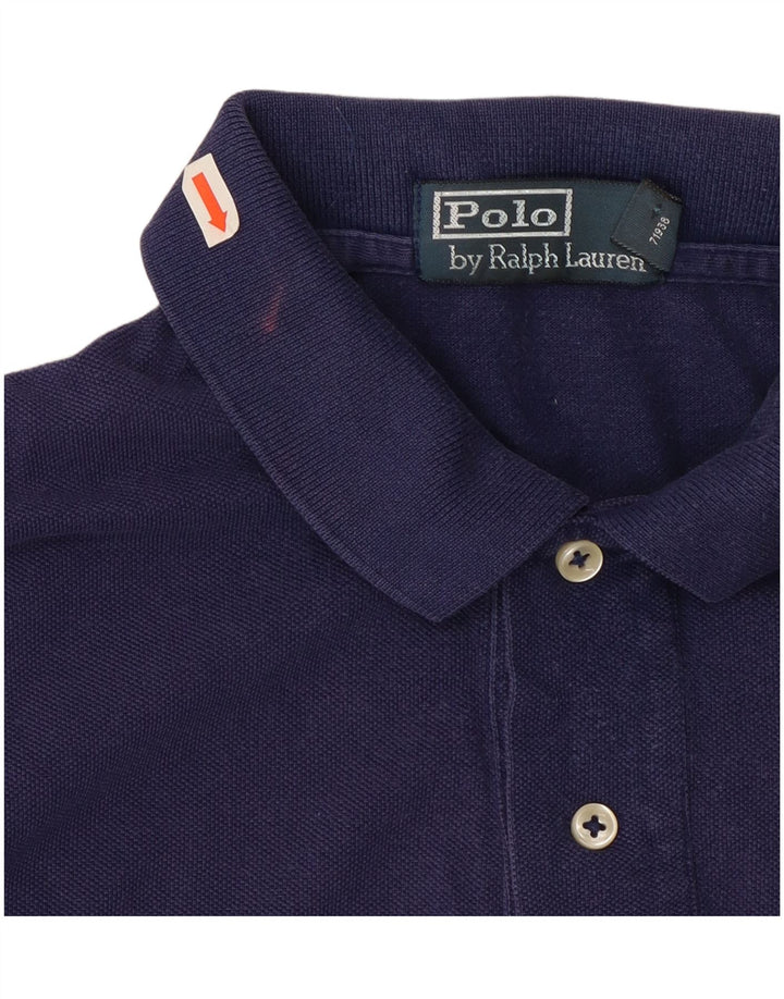 Polo Ralph Lauren Herren-Poloshirt, mittelmarineblaue Baumwolle