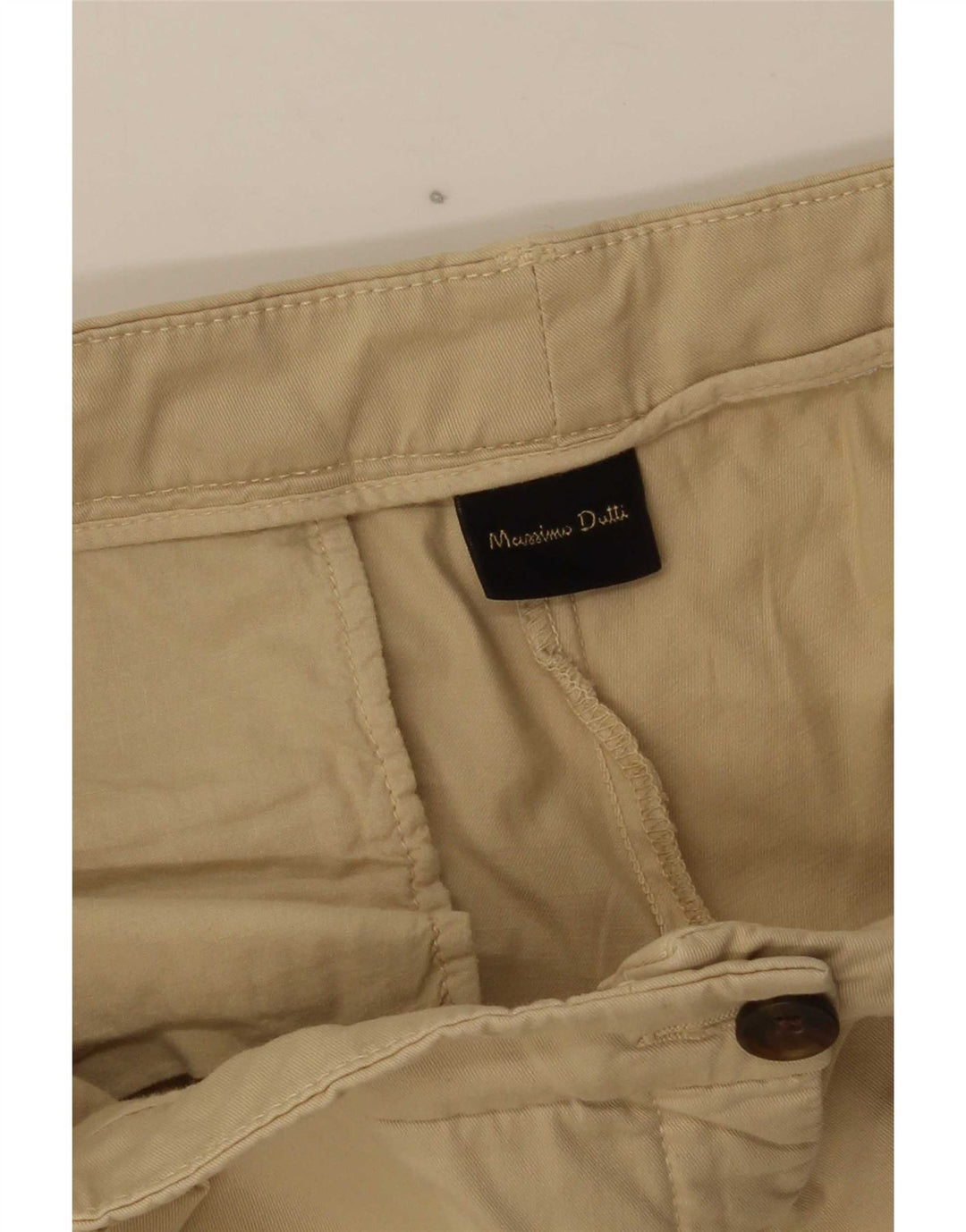 Massimo Dutti Damen Slim Chino-Hose W34 L26 Beige