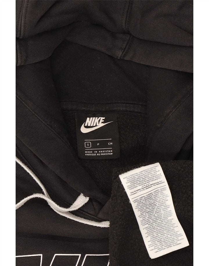 Nike Herren-Kapuzenpullover mit Grafik, Größe S, Schwarz, Baumwolle
