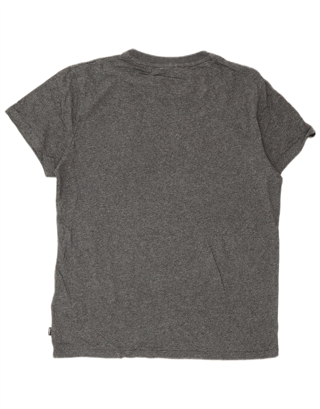 Superdry Herren T-Shirt-Oberteil aus mittelgrauer Baumwolle
