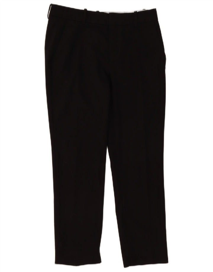 ZARA Damen Slim Chino-Hose EU 38 Small W28 L27 Schwarz