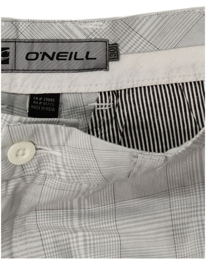 O'Neill Herren Chinoshorts W30 Mittelgrauer Hahnentrittmuster