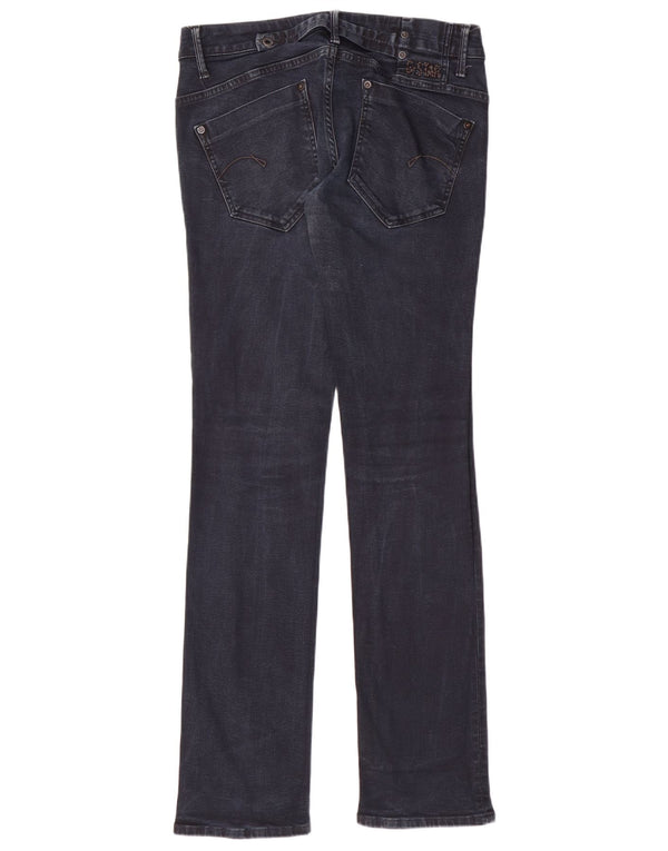 G-STAR Damen-Jeans mit niedriger Taille und geradem Bund, Breite 30, Länge 34, Marineblau, Baumwolle