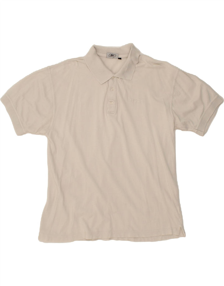 REEBOK Mens Polo Shirt 2XL Grey Cotton Vintage Reebok and Second-Hand Reebok from Messina Hembry 