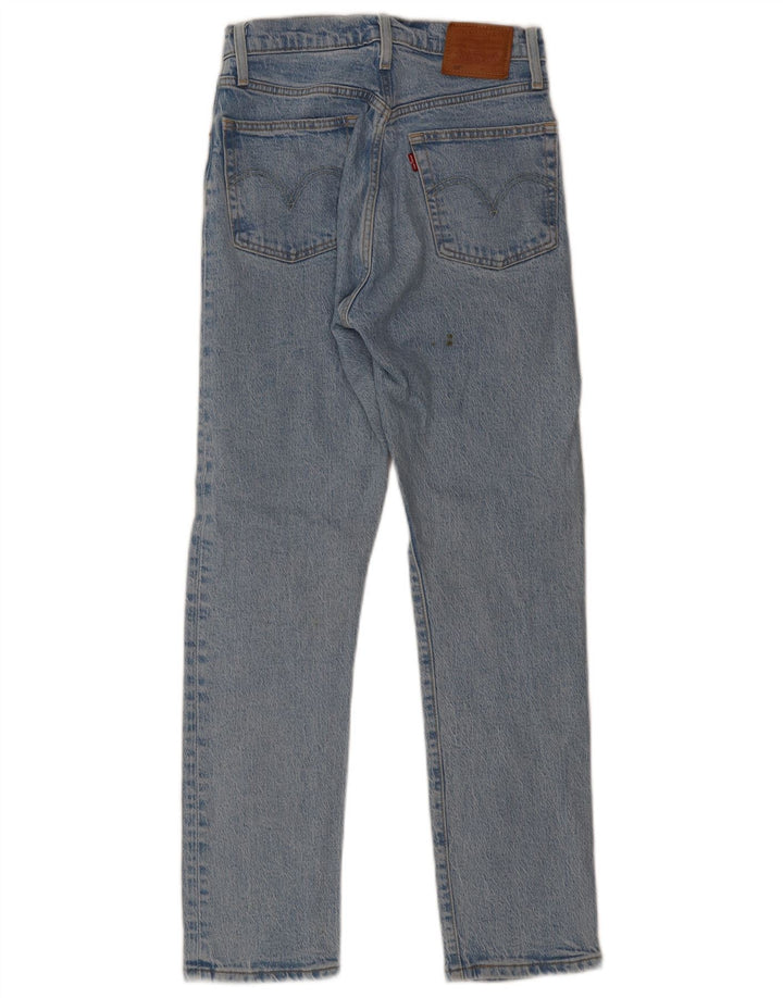 Levi's Damen 501 Straight Jeans W26 L28 Blau