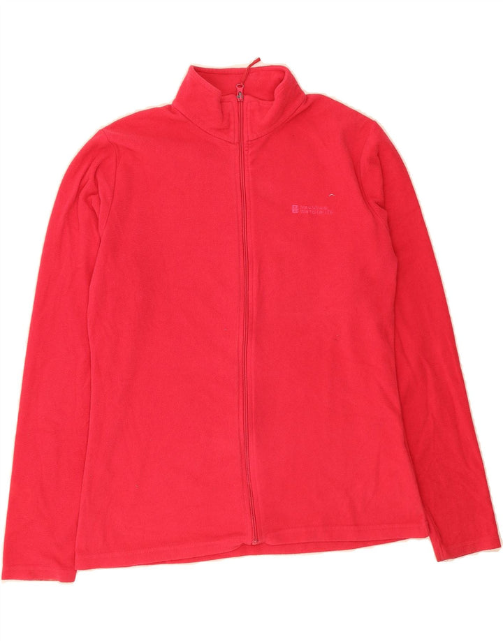MOUNTAIN WAREHOUSE Womens Fleece Jacket UK 14 Large  Red Polyester Vintage Mountain Warehouse and Second-Hand Mountain Warehouse from Messina Hembry 