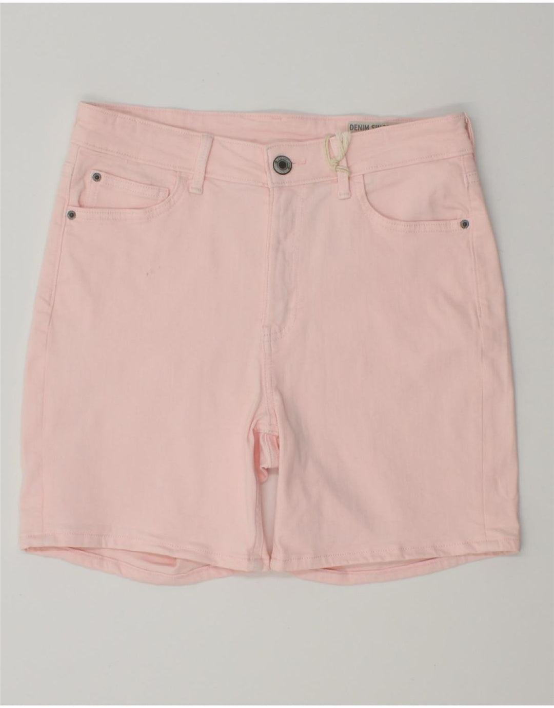 MARKS & SPENCER Damen Jeansshorts UK 12 Medium W30 Rosa Baumwolle