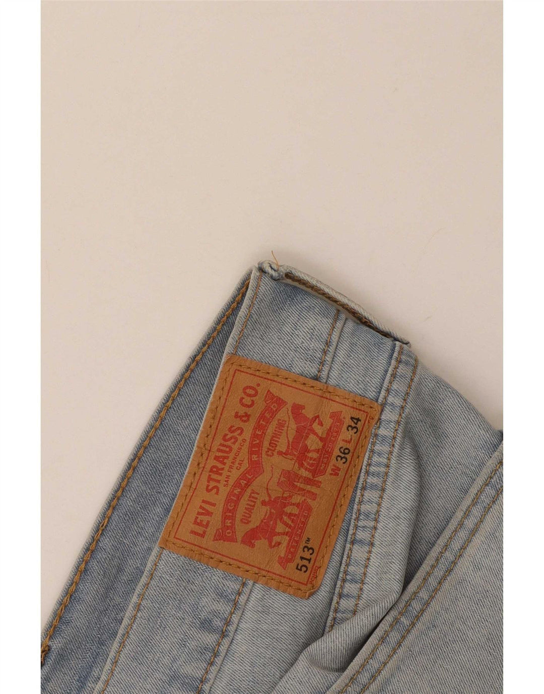 Levi's Damen 513 Straight Jeans W36 L30 Blau