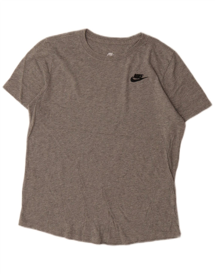 Nike Herren T-Shirt Top Small Grau gefleckte Baumwolle