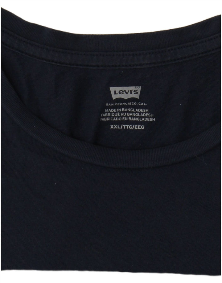 Levi's Herren T-Shirt mit Grafik, 2XL, Marineblau