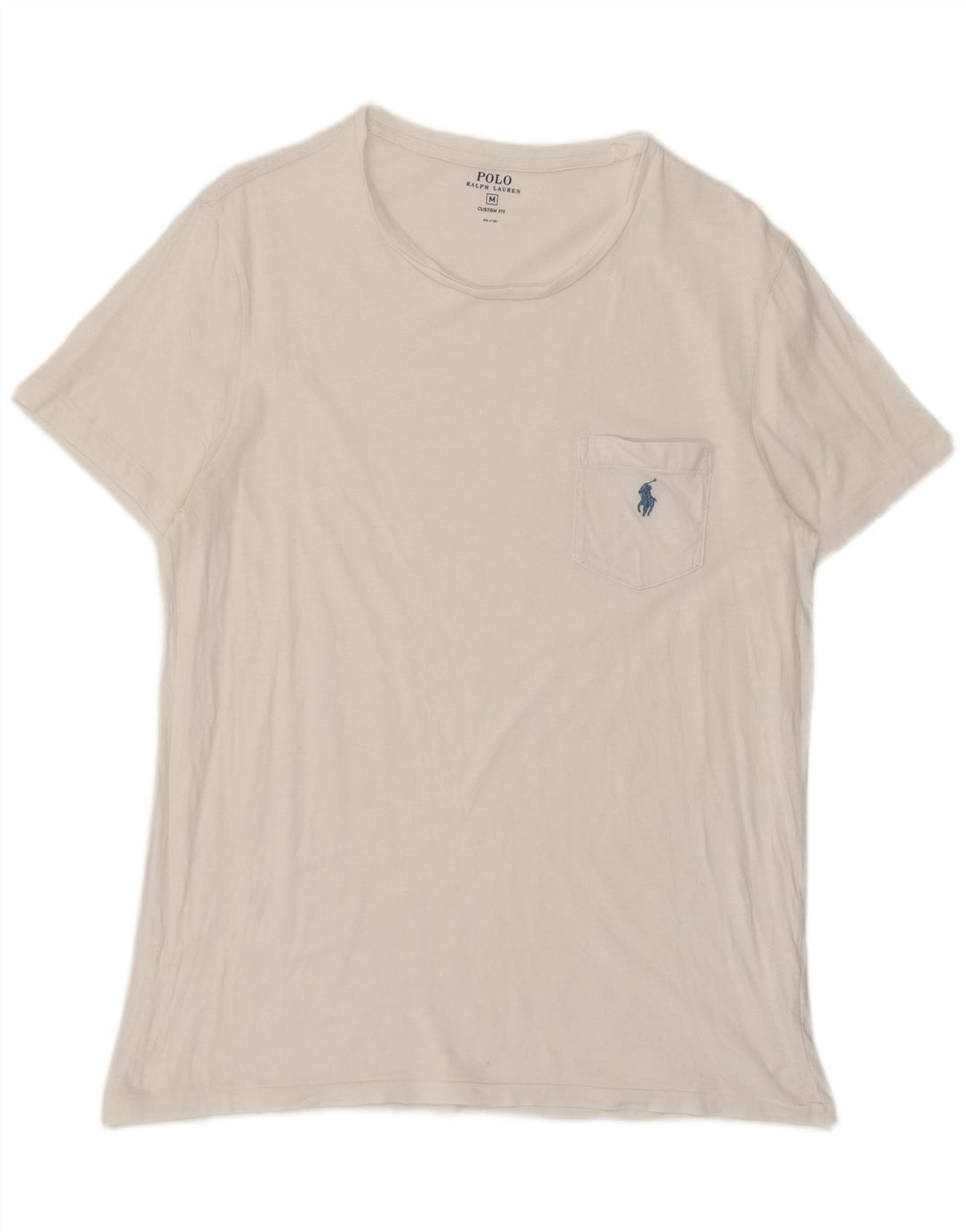 Polo Ralph Lauren Herren-T-Shirt mit individueller Passform, Mittelweiß