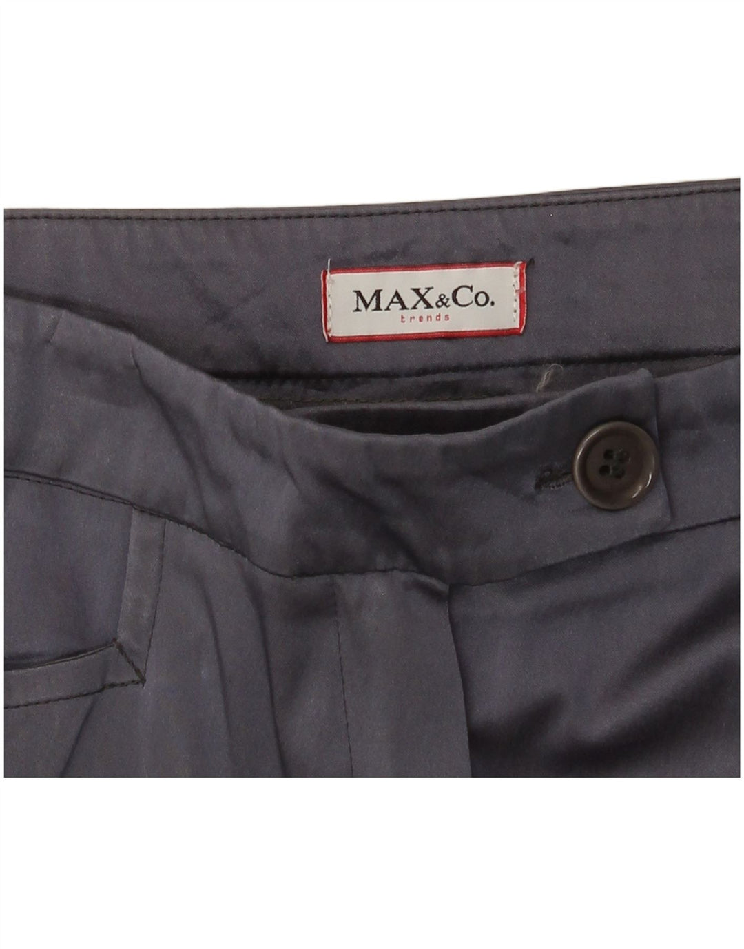 Max & Co. Gerade Damen-Freizeithose W28 L29 Marineblau