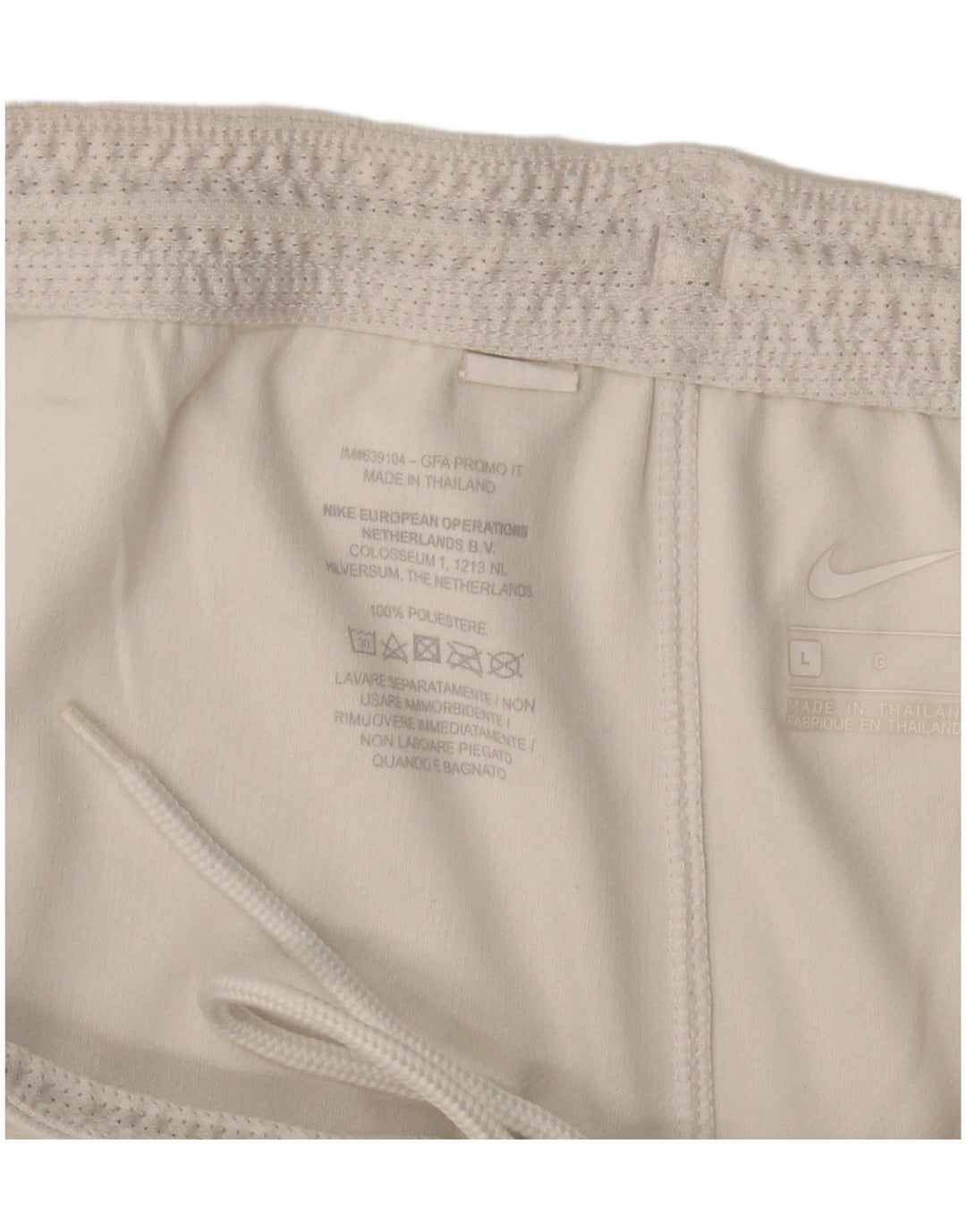 NIKE Herren Inter Mailand Sportshorts, groß, aus weißem Polyester