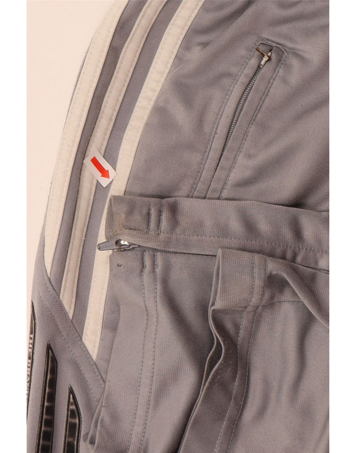 ADIDAS Herren-Trainingshose, UK 34/36, Größe S, grau, Polyester