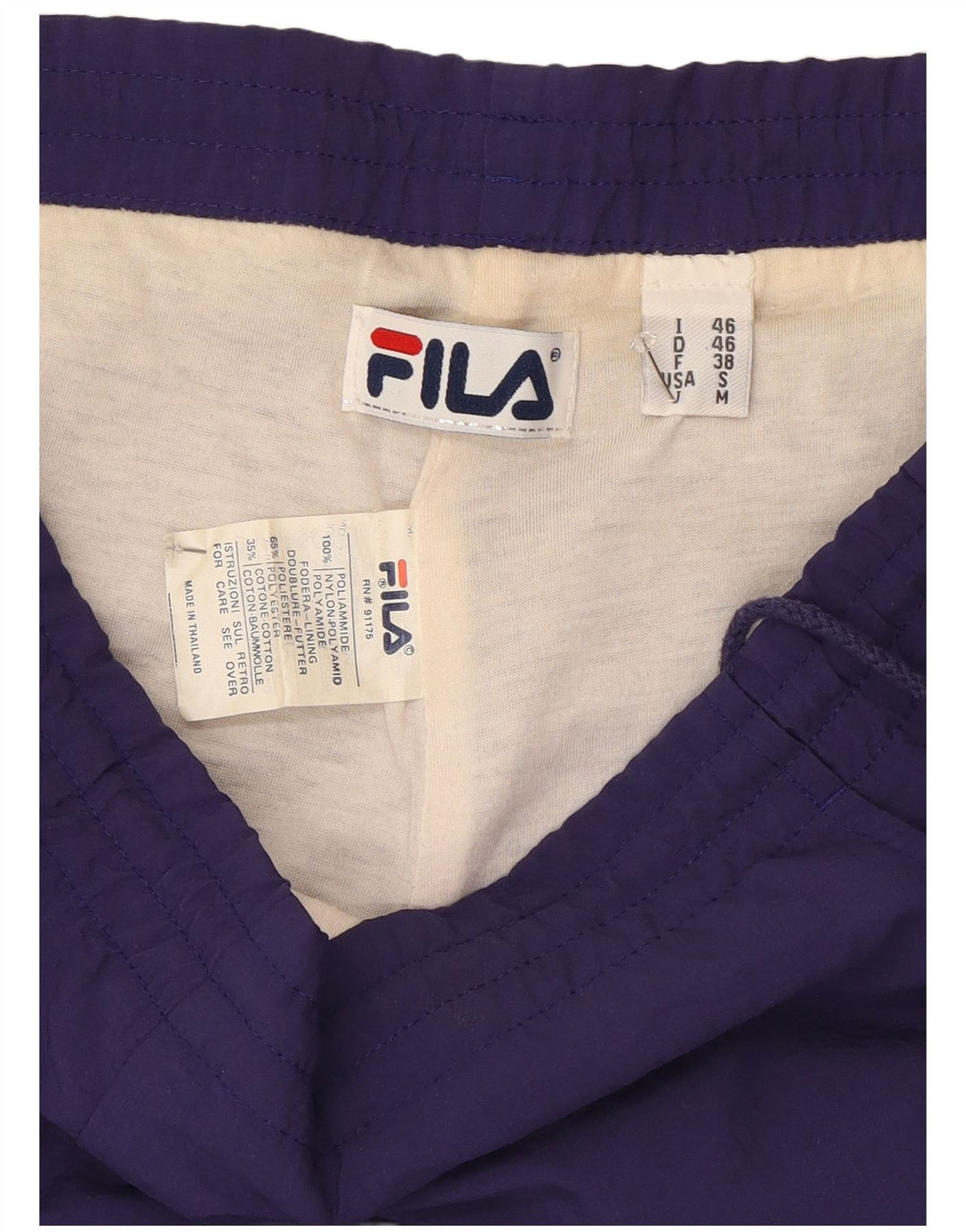 Fila Herren Trainingshose Jogger IT 46 Small Lila Polyamid