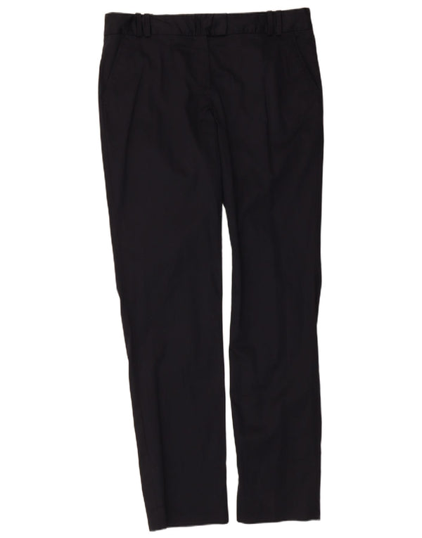 Massimo Dutti Damen Slim Freizeithose EU 42 Large W32 L31 Marineblau