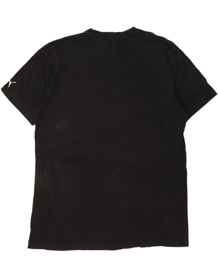 PUMA Mens Graphic T-Shirt Top Large Black Cotton Vintage Puma and Second-Hand Puma from Messina Hembry 