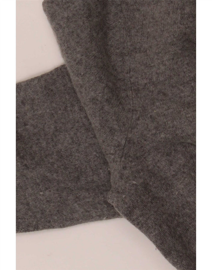 Gant Damen-Pullover mit Rundhalsausschnitt, UK 14, mittelgraue Wolle