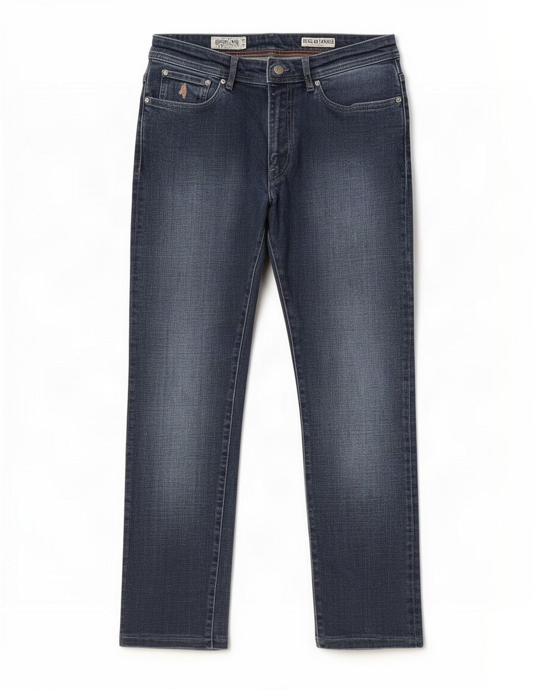Marlboro Classics Herren Regular Tapered Jeans W32 L28 Marineblau