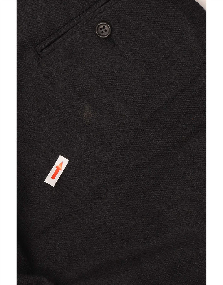 Gerade Herren-Anzughose von Marks & Spencer, W40, L28, grau, Polyester
