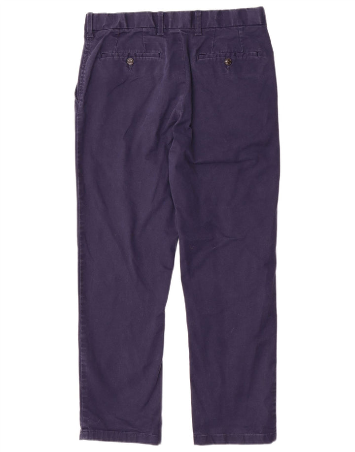 Marks & Spencer Herren Blue Harbor Regular Chinohose W34 L29 Marineblau