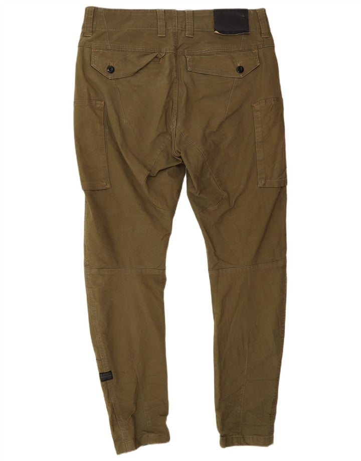 G-STAR Herren Banana Slim Cargohose W34 L30 Khaki Cotton Army
