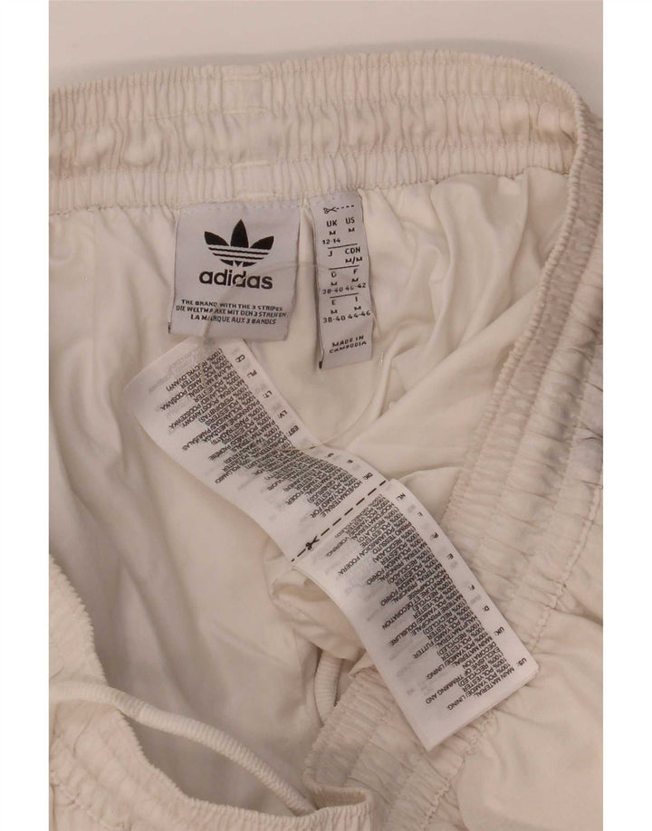Adidas Damen-Trainingshose UK 12/14 Mittelweißes Polyamid