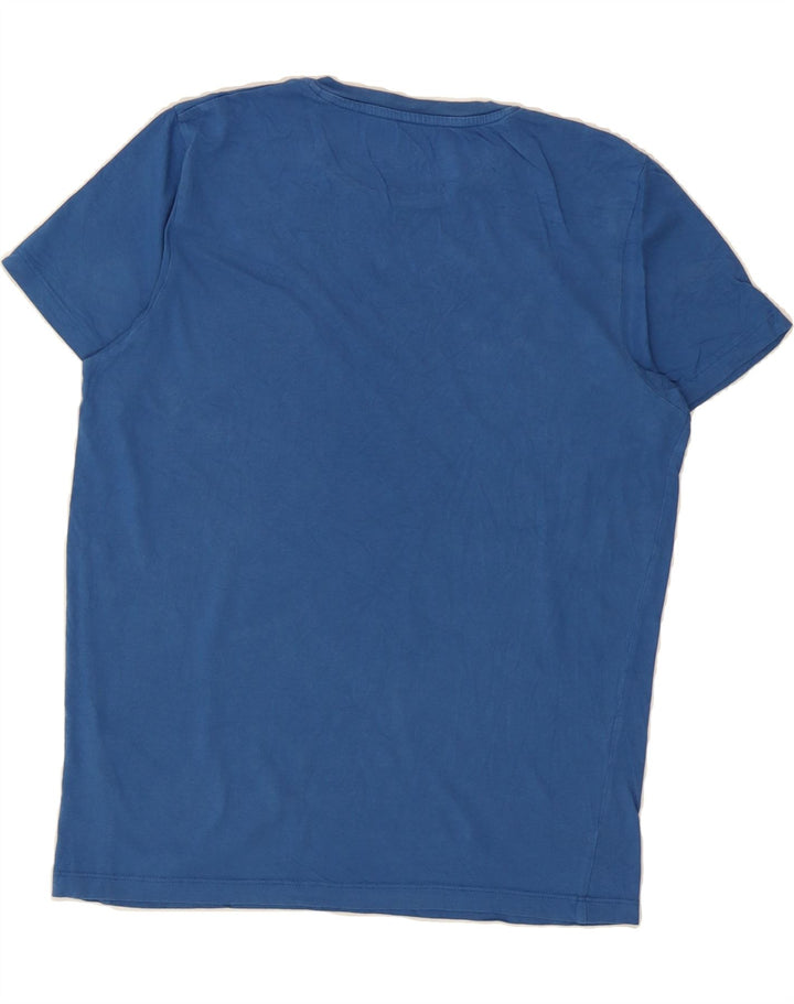 JACK & JONES Mens Graphic T-Shirt Top Large Blue Cotton Vintage Jack & Jones and Second-Hand Jack & Jones from Messina Hembry 