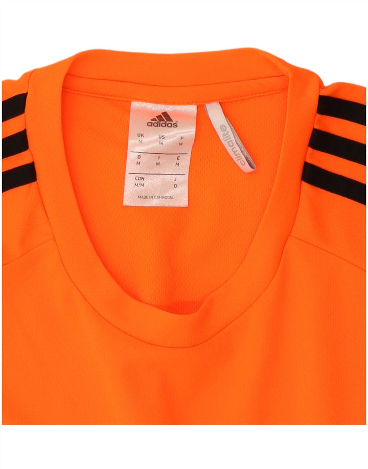 Adidas Herren Climalite T-Shirt Top Mittelorange Farbblock