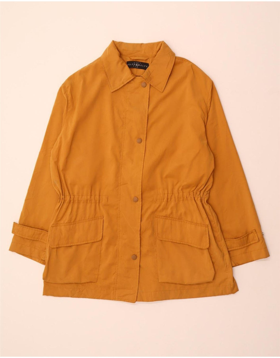 BELFE & BELFE Womens Utility Jacket IT 44 Medium Yellow Polyester