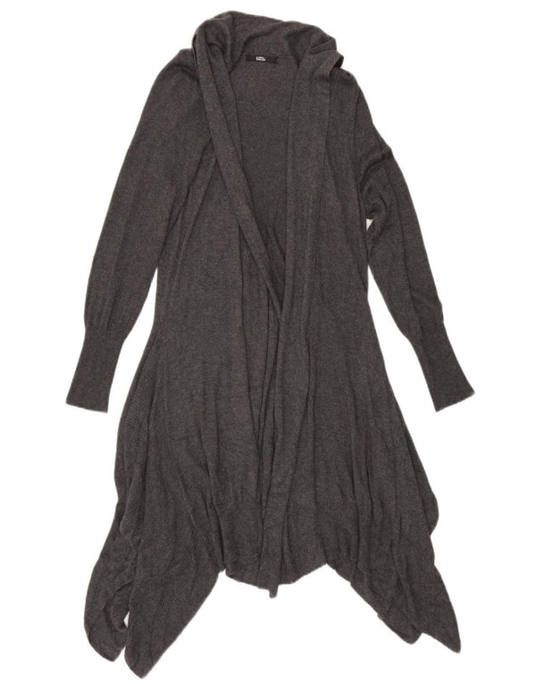 Marks & Spencer Damen Longline Open Cardigan Pullover UK 16 Large Grau