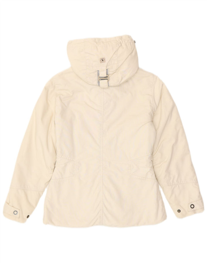 CAPE HORN Damen-Windbreakerjacke mit Kapuze, UK 14, Mittel, gebrochenes Weiß