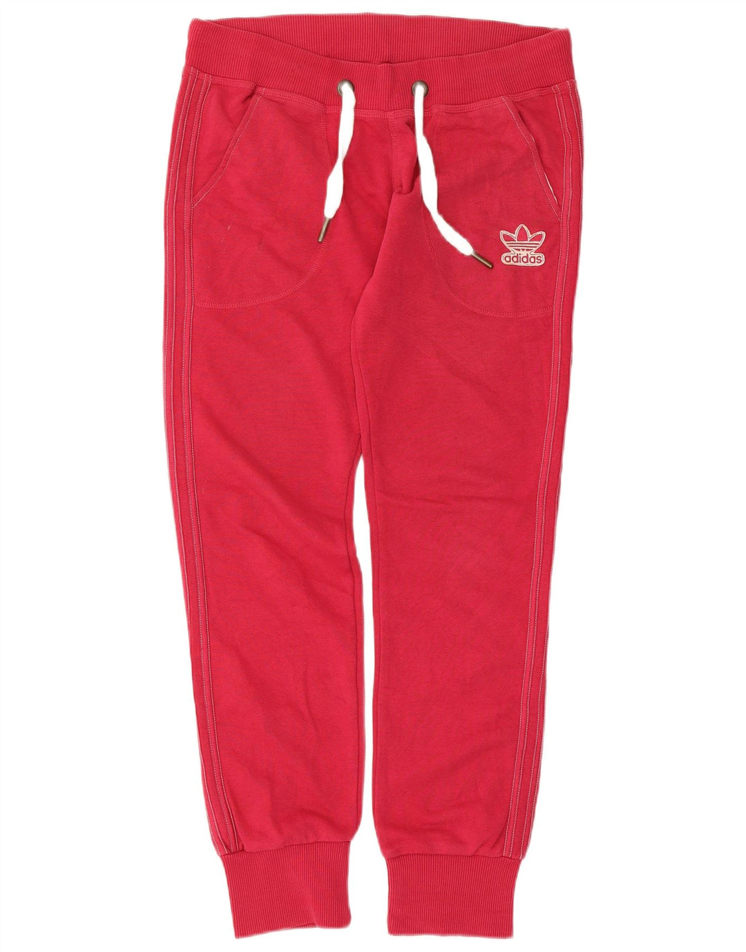 Adidas Damen Trainingshose Jogger IT 44 Mittelrote Baumwolle