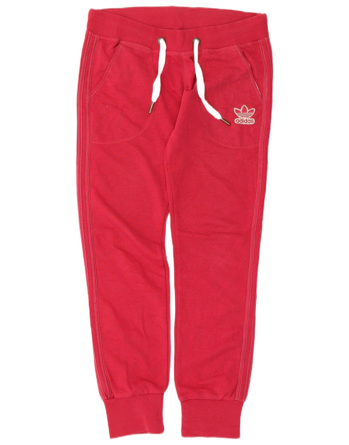 Adidas Damen Trainingshose Jogger IT 44 Mittelrote Baumwolle