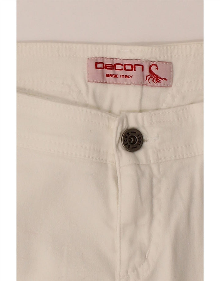 DECON Womens Bootcut Jeans W30 L32 White Vintage Decon and Second-Hand Decon from Messina Hembry 