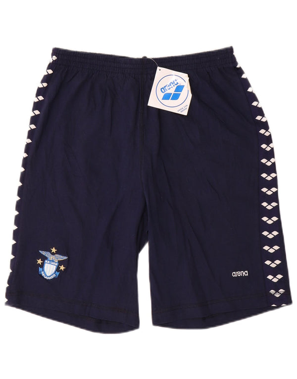 Arena Damen S.S. Lazio Graphic Sport Shorts UK 18 XL Marineblau Baumwolle