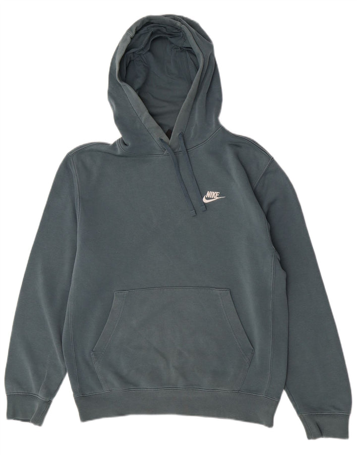 Nike Herren Kapuzenpullover, Größe S, Blau, Baumwolle