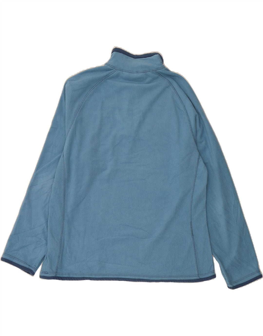MOUNTAIN WAREHOUSE Womens Zip Neck Fleece Jumper UK 20 2XL Blue Polyester Vintage Mountain Warehouse and Second-Hand Mountain Warehouse from Messina Hembry 